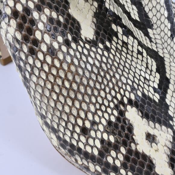 MIU MIU Snakeskin Platform Peep Toe Heels Size 39 - Picture 6 of 12